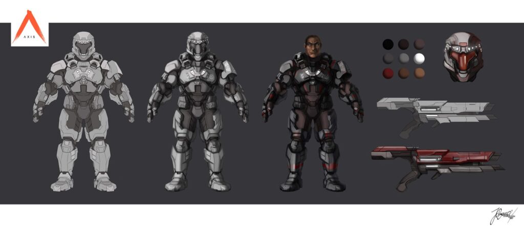 Axis Animation Concept Art Test, 2017.