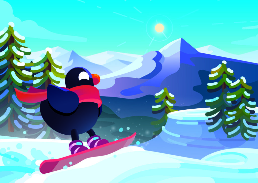 Postcard illustrated for Kurzgesagt (2022).